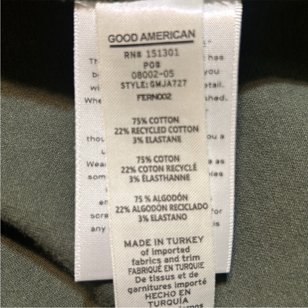 Good American Olive Green Utility Jacket - Picture 6 of 6